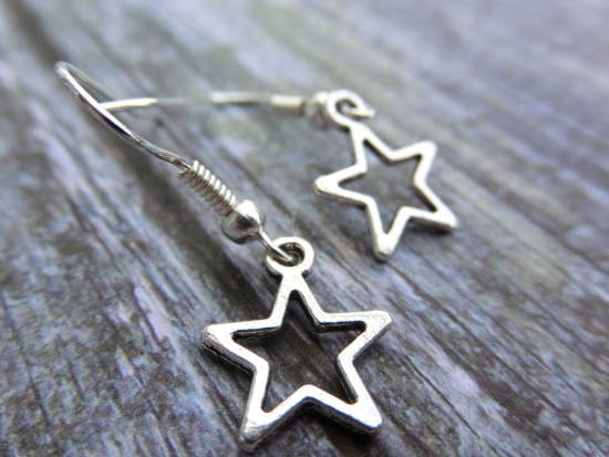 Preview: Sternchen Ohrringe Steampunk Stern